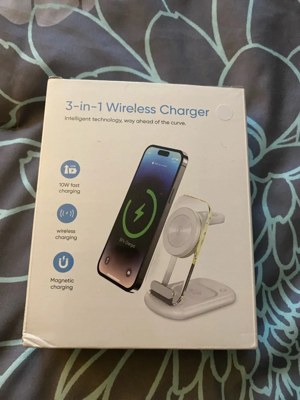 3-in-1 Wireless Charger Stand - White